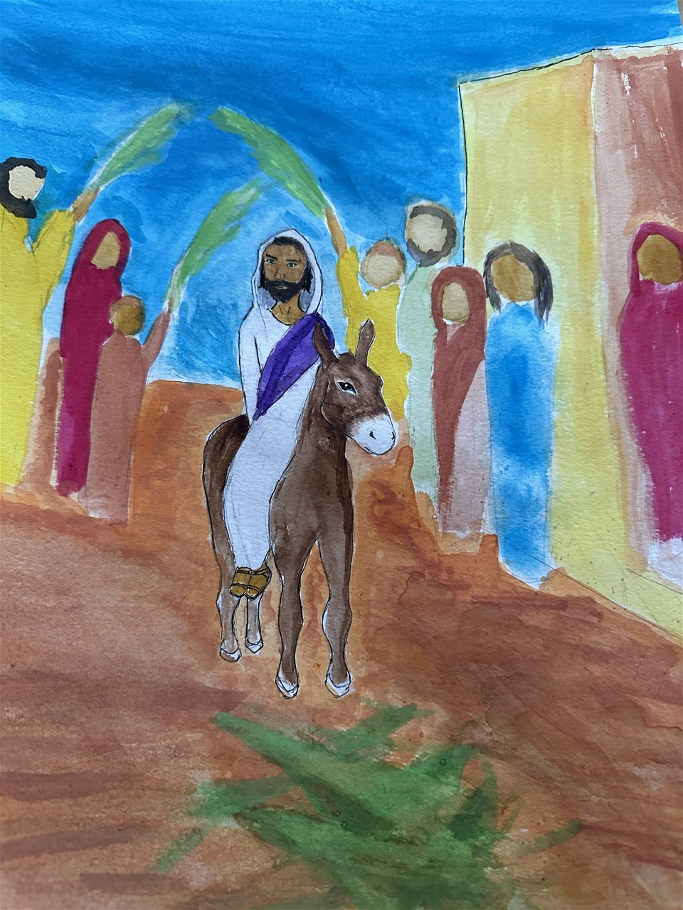 Felles gudstjeneste i Sandnes. Ved Hilde og Torgeir Tveter. Palmesøndag. Musikk v/ Sofia Krämer.