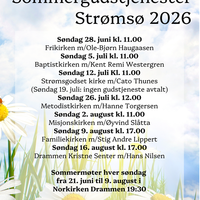 Sommerens fellesgudstjeneste - Metodistkirken