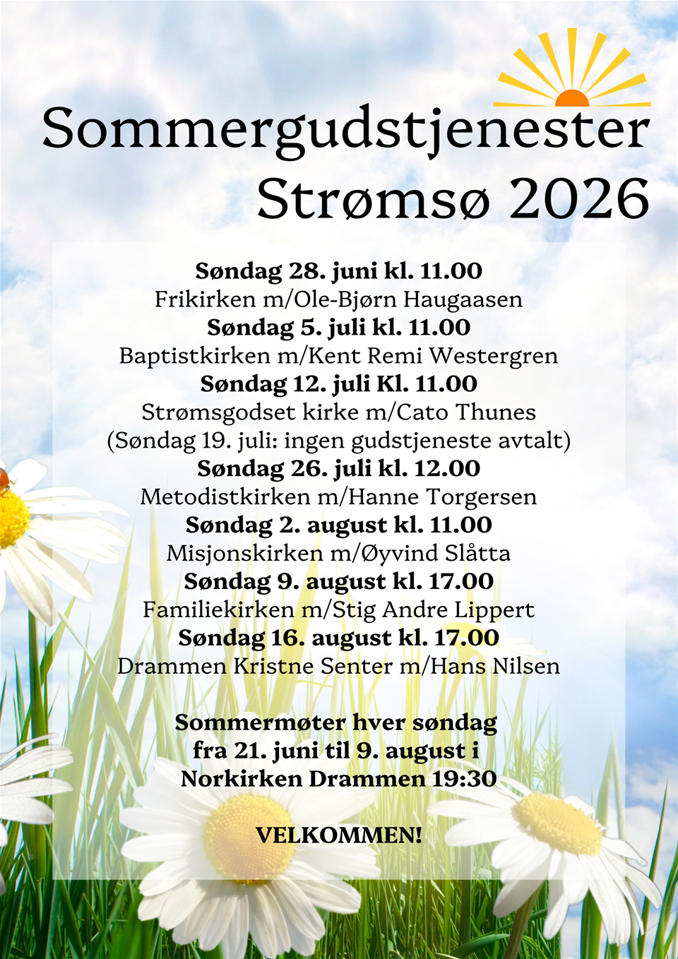 Sommerens fellesgudstjeneste - Frikirken