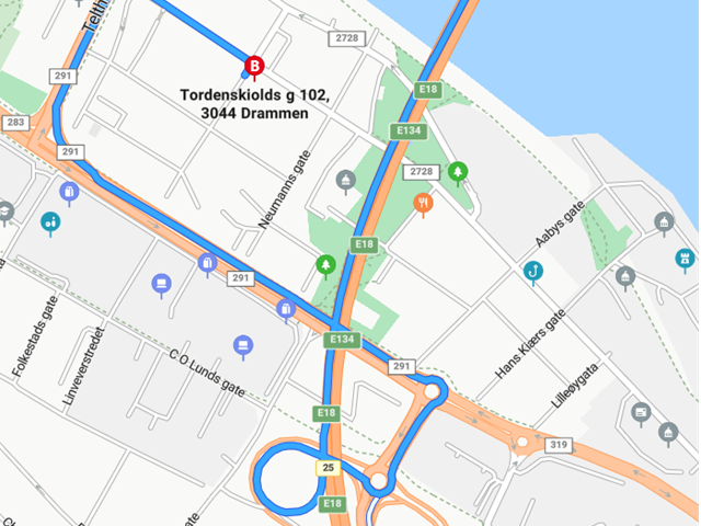 SØNDAG 18.oktober: Det er ikke gudstjeneste på Hønefoss. Vi besøker Metodistkirken i Drammen som har gudstjeneste kl. 12:00. Adressen er Tordenskiolds gat 102.  KLIKK PÅ BILDET FOR Å FINNE VEIEN DIT