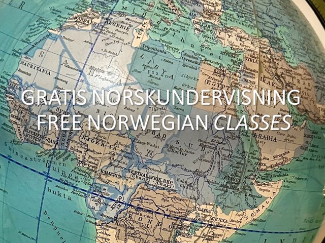 Gratis Norskkurs / Free Norwegian classes