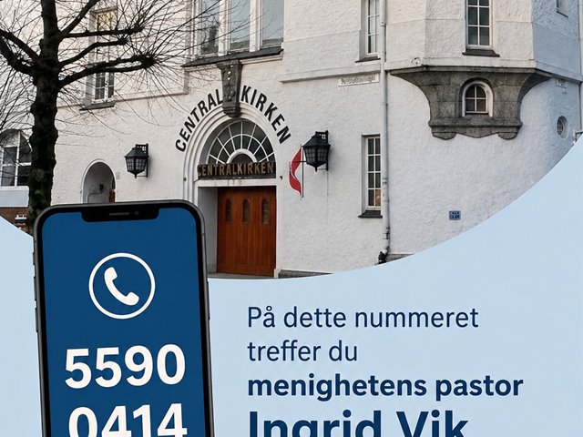 Nytt telefonnummer til kirken 5590 0414